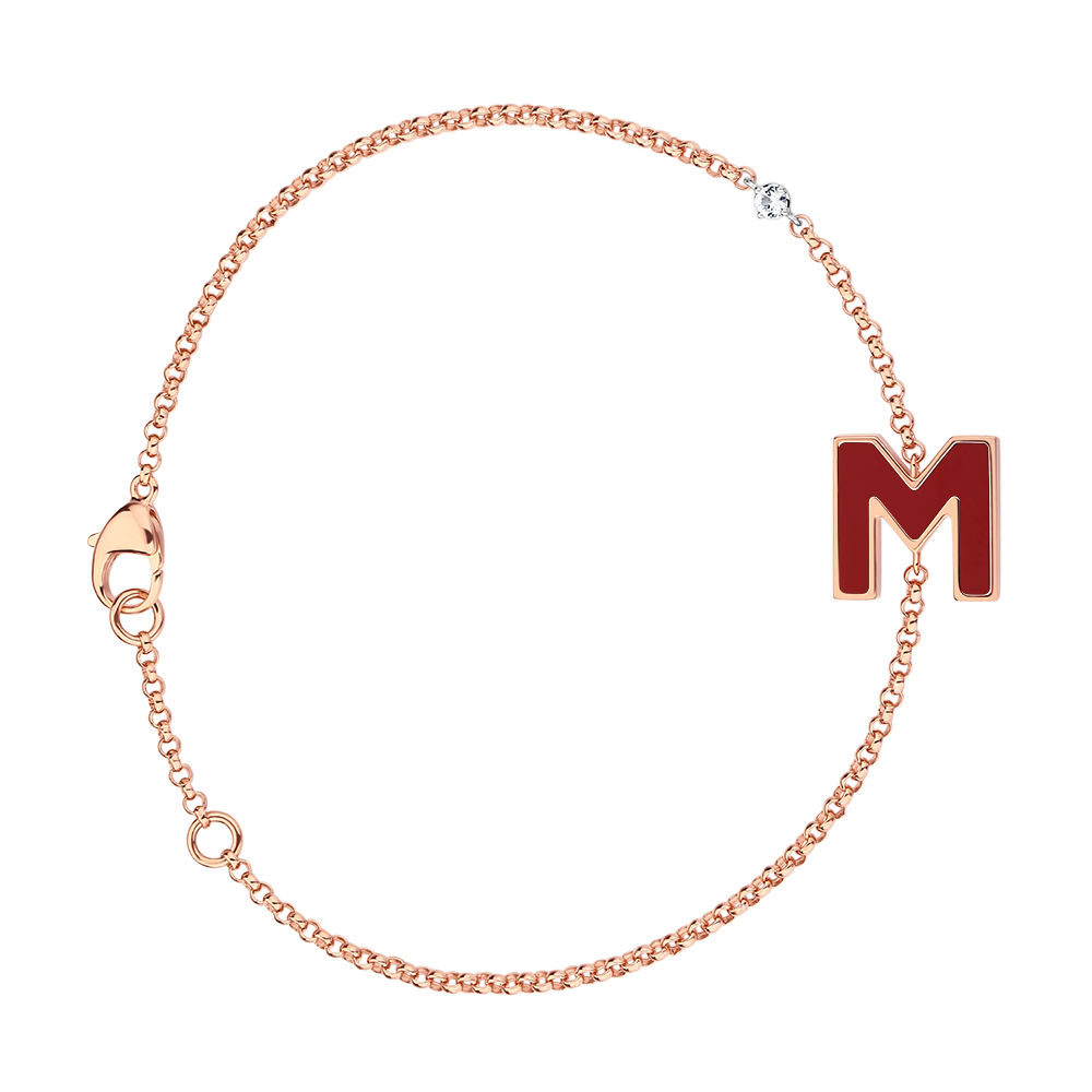Letter M bracelet