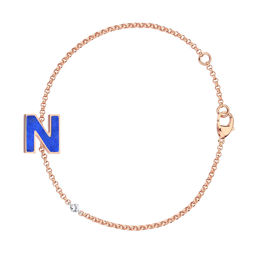 Letter N bracelet