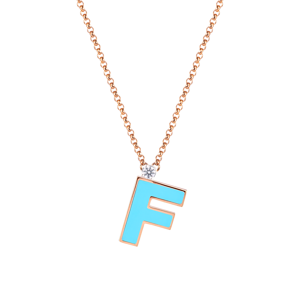 Letter F necklace