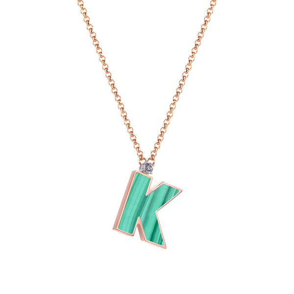 Letter K necklace daniellakronfle