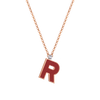 Letter R necklace