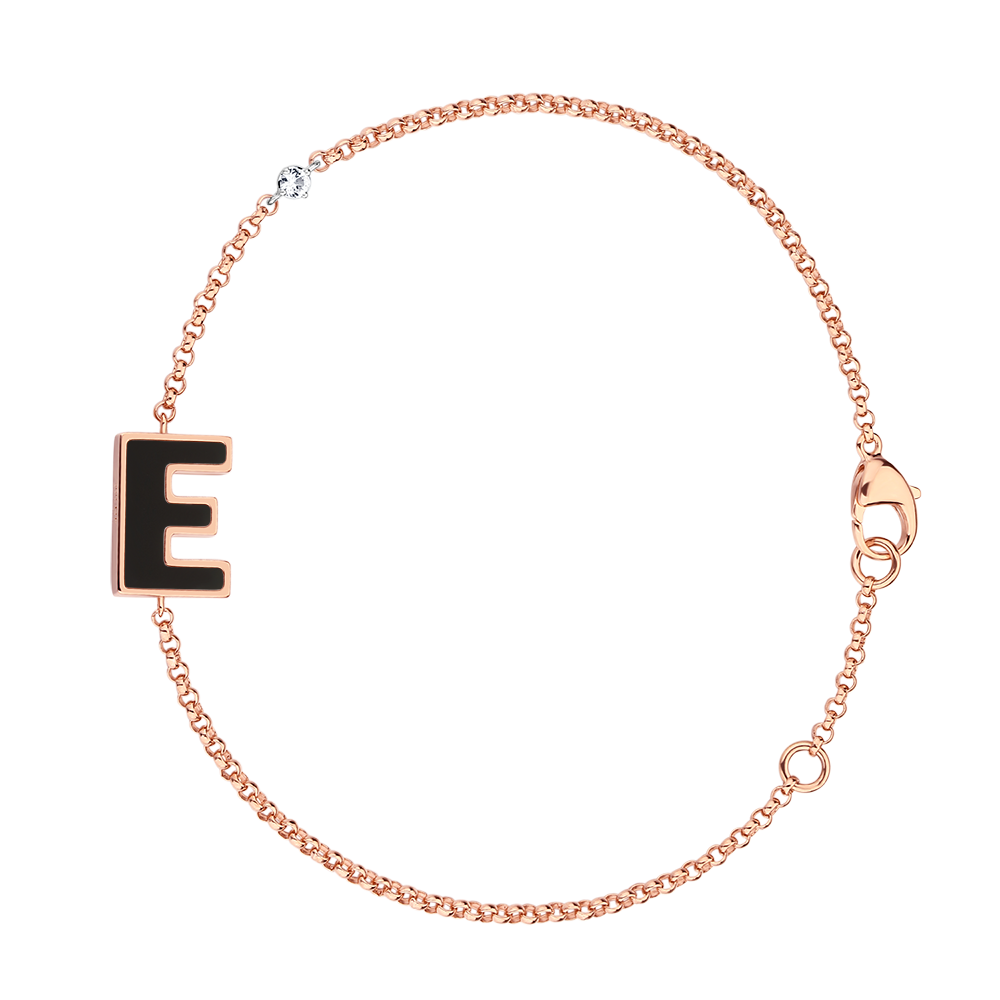 Letter E bracelet
