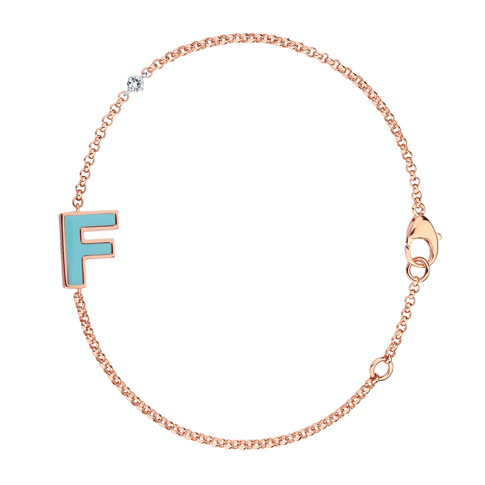 Letter F bracelet