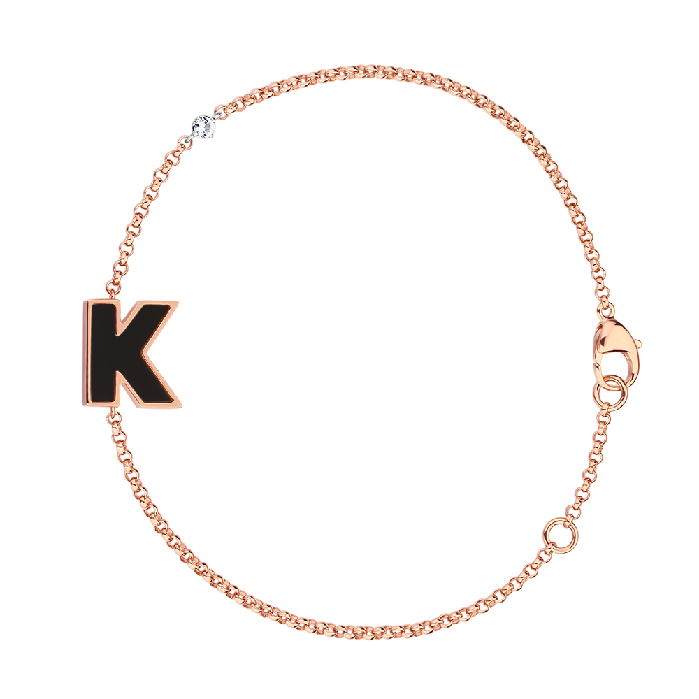 Letter K bracelet