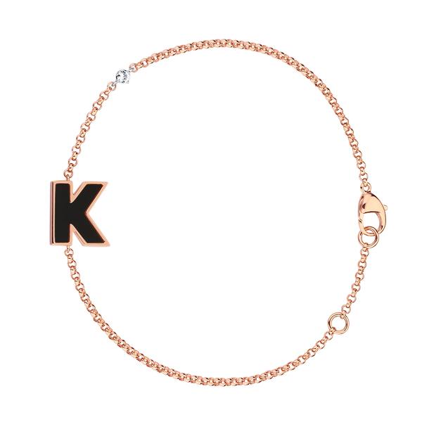 Letter K bracelet