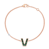 Letter V bracelet