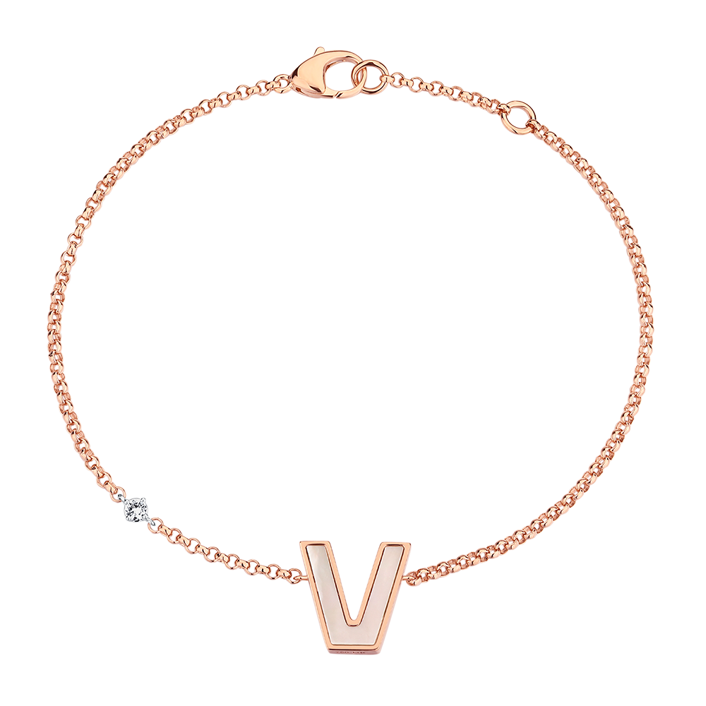 Letter V bracelet