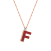 Letter F necklace