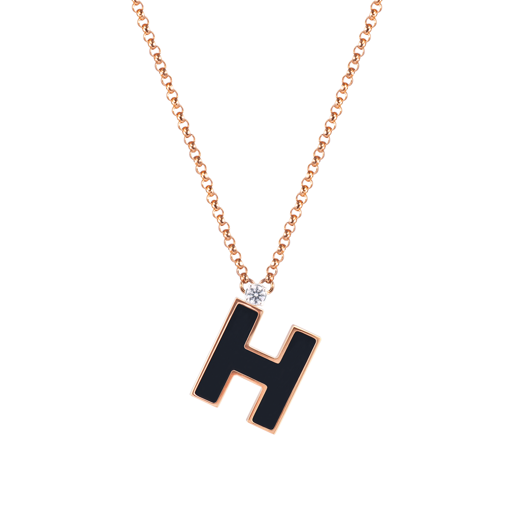 Letter H necklace