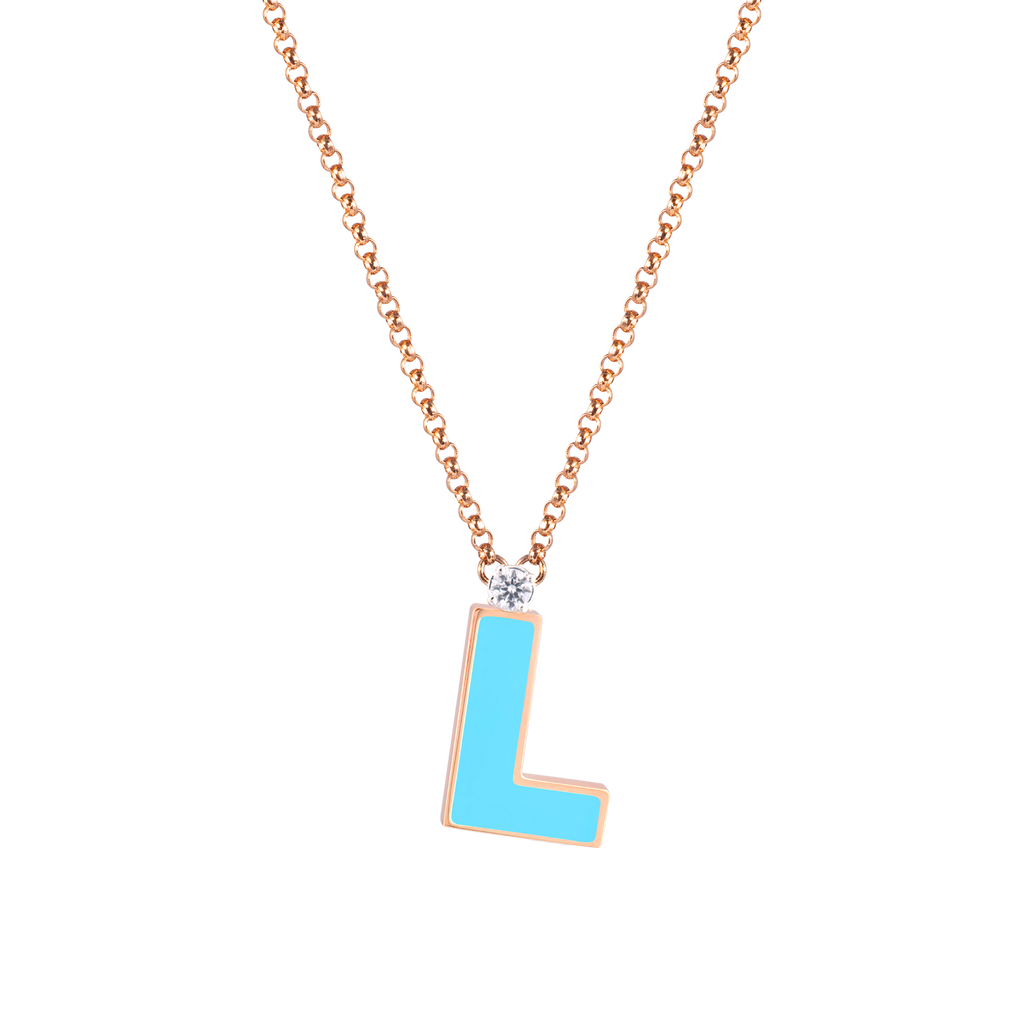 Letter L necklace