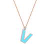 Letter V necklace