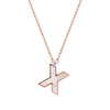 Letter X necklace